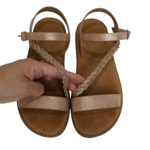 Girls Sandals Rose Gold Size 3 - Picture 14 of 15